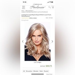 Raquel Welch Longing for Long Lace Front Wig 💅🏽💄